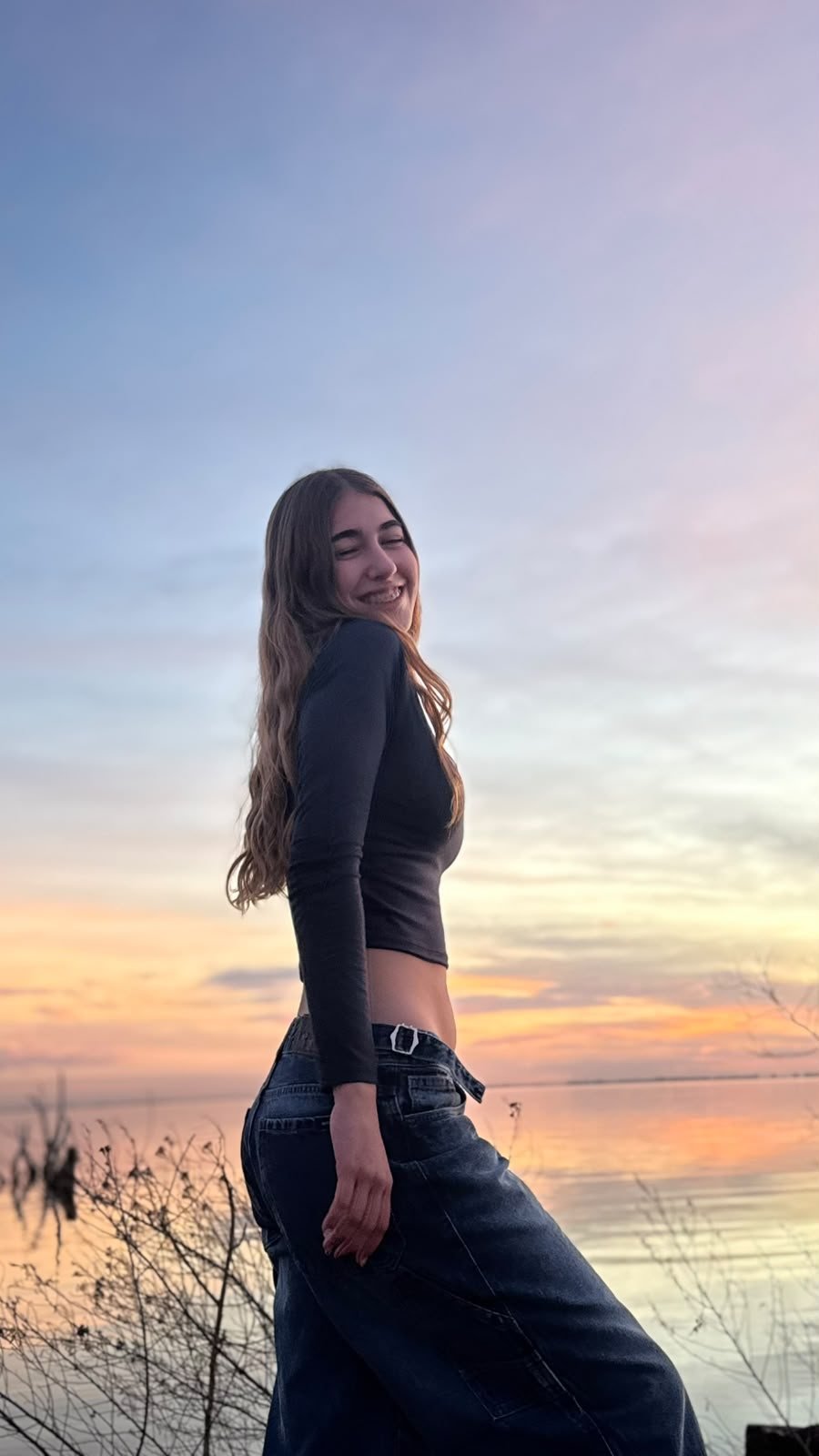 Elina sonriendo